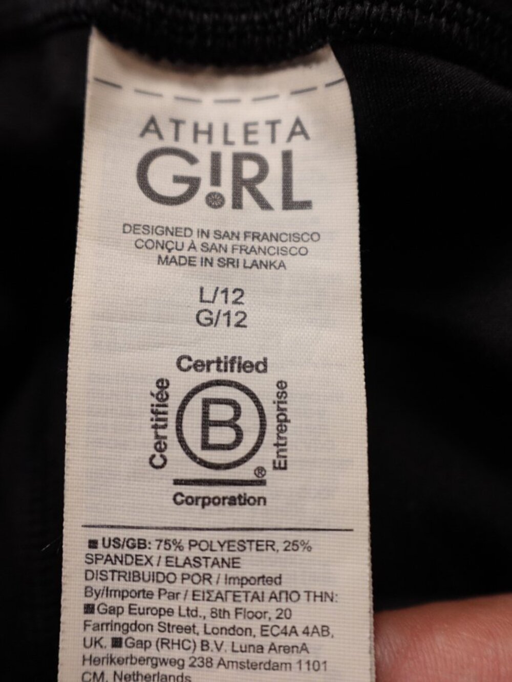 Athleta Girl Chit Chat Flare Pants Bundle (2 Pair) Size L / 12 Black & Navy - Picture 13 of 15